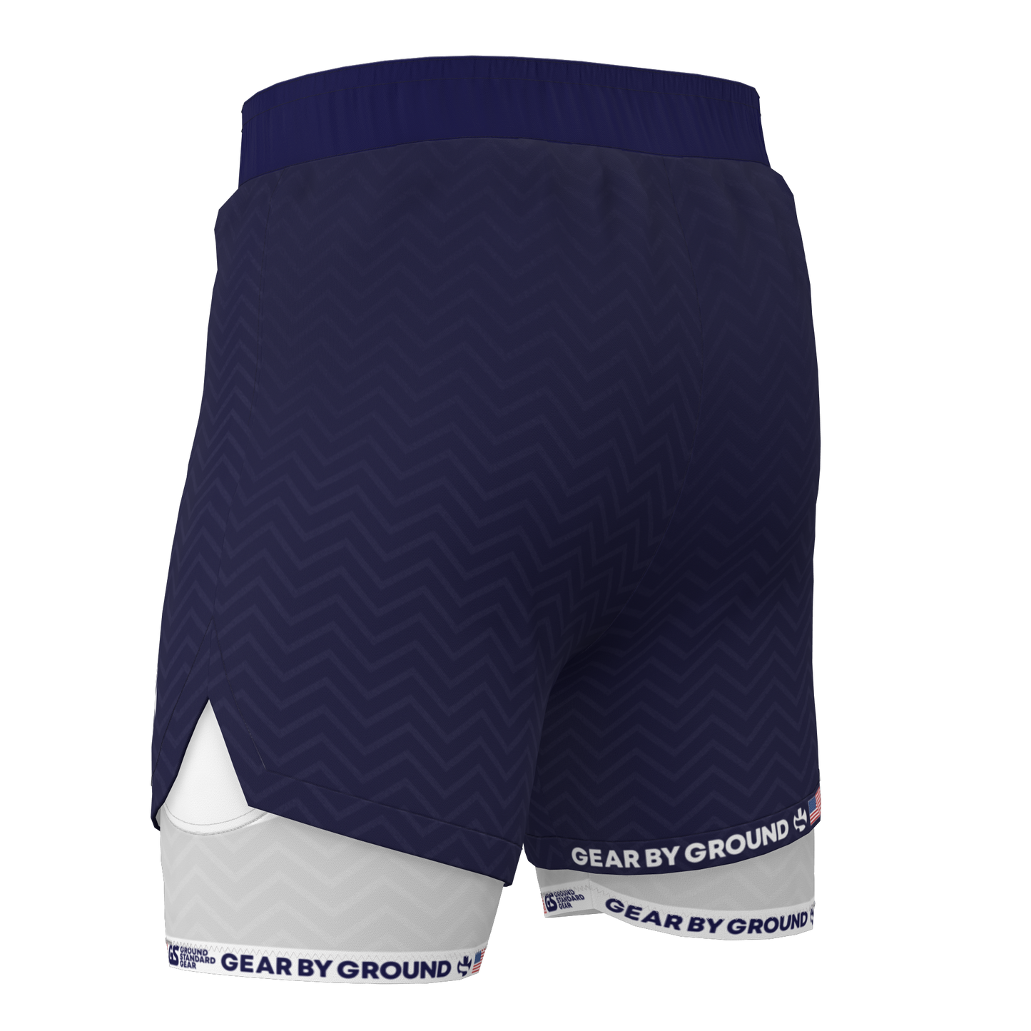GXG White Stripe Compression Shorts