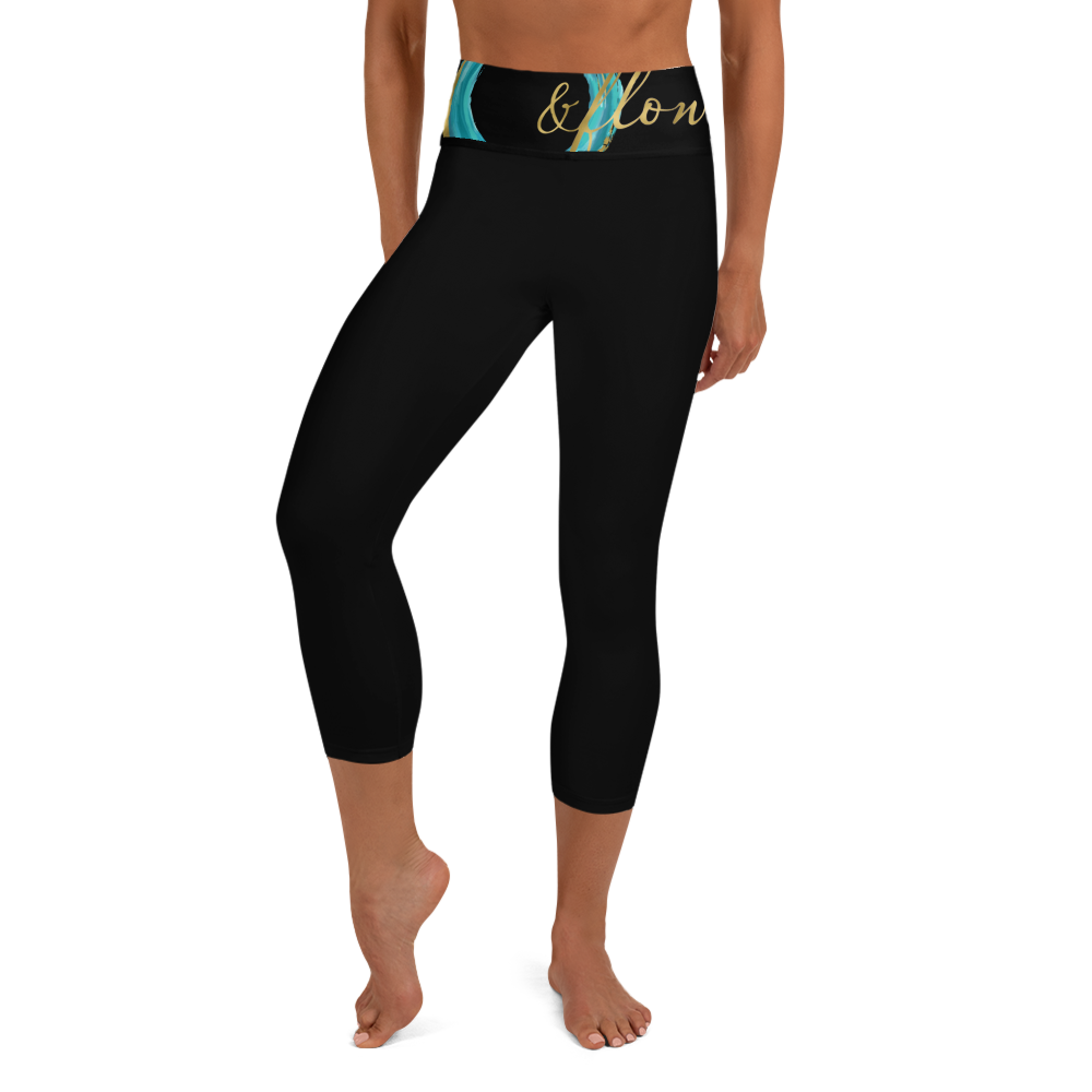 AndFlow Black AF Yoga Capri Leggings