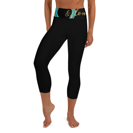AndFlow Black AF Yoga Capri Leggings