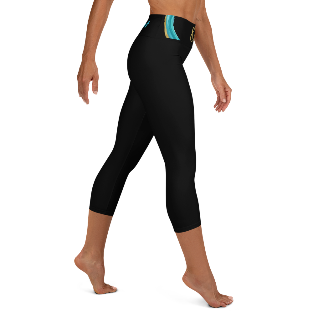 AndFlow Black AF Yoga Capri Leggings
