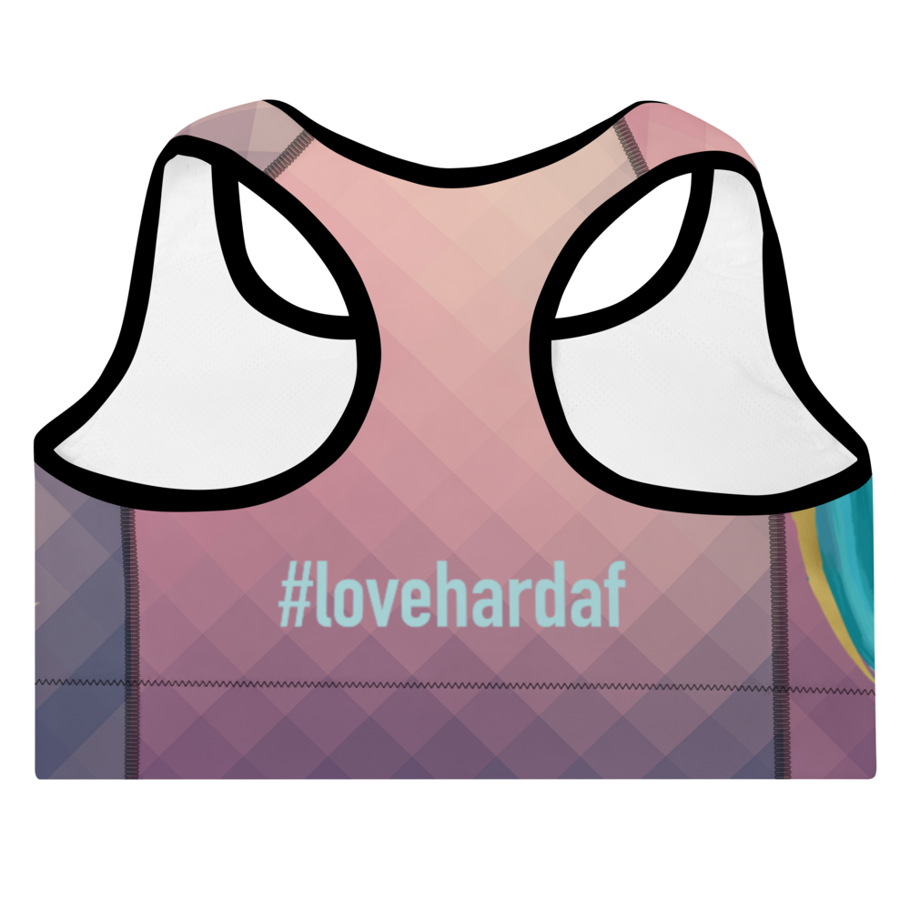 AndFlow Pink Geo Padded Sports Bra - Ground Standard Gear