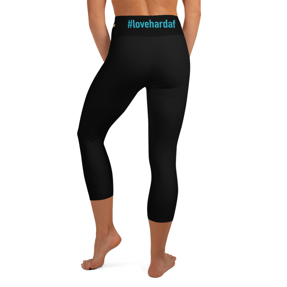 AndFlow Black AF Yoga Capri Leggings